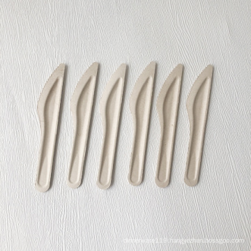 Disposable Bagasse 6'' Knife Cutlery